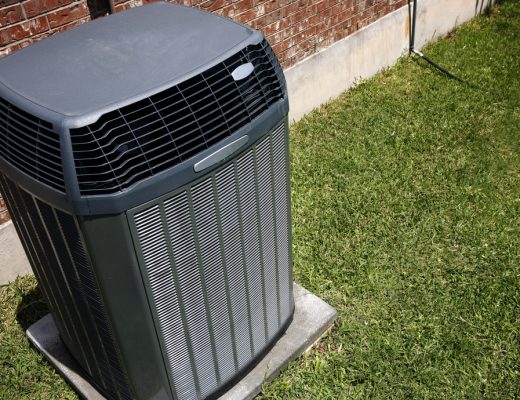 air-conditioner-unit-on-grass